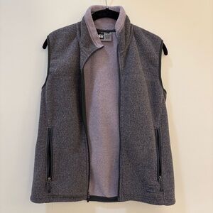 REI Heather Gray Fleece Vest